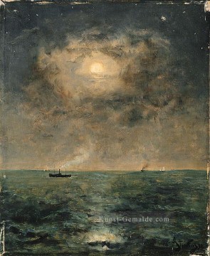  moon - Moonlit Seestück Alfred Stevens
